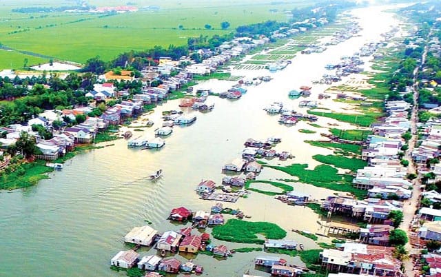 Chau Doc Floating Village