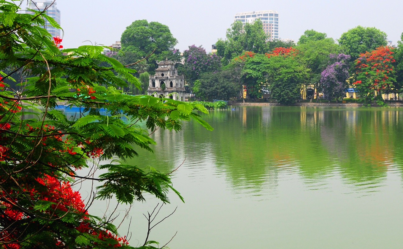 Hoan Kiem Lake ( Ho Guom or Sword Lake )